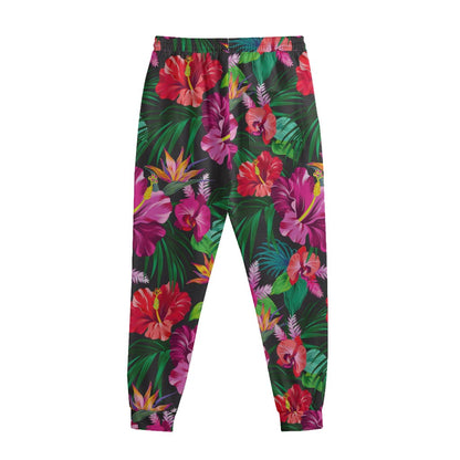 Hawaiian Floral Flowers Pattern Print Sweatpants