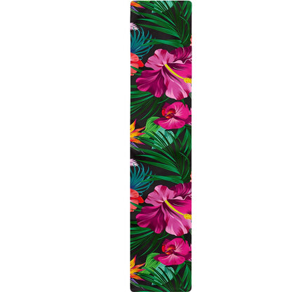 Hawaiian Floral Flowers Pattern Print Table Runner