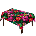 Hawaiian Floral Flowers Pattern Print Tablecloth