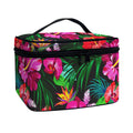 Hawaiian Floral Flowers Pattern Print Travel Makeup Bag