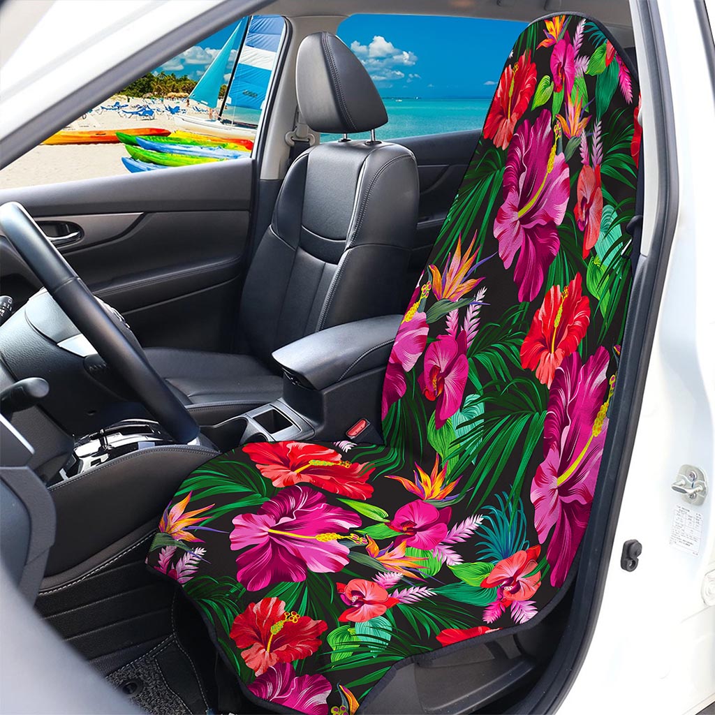 Hawaiian Floral Flowers Pattern Print Waterproof Car Seat Cover