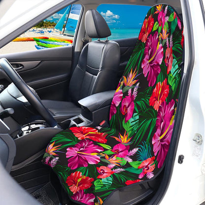 Hawaiian Floral Flowers Pattern Print Waterproof Car Seat Cover