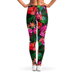 Hawaiian Floral Flowers Pattern Print Women's Leggings