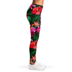 Hawaiian Floral Flowers Pattern Print Women's Leggings