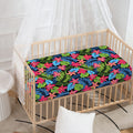 Hawaiian Floral Pattern Print Baby Crib Sheet