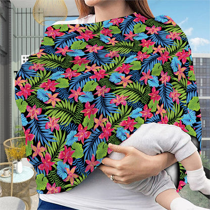 Hawaiian Floral Pattern Print Baby Seat Cover