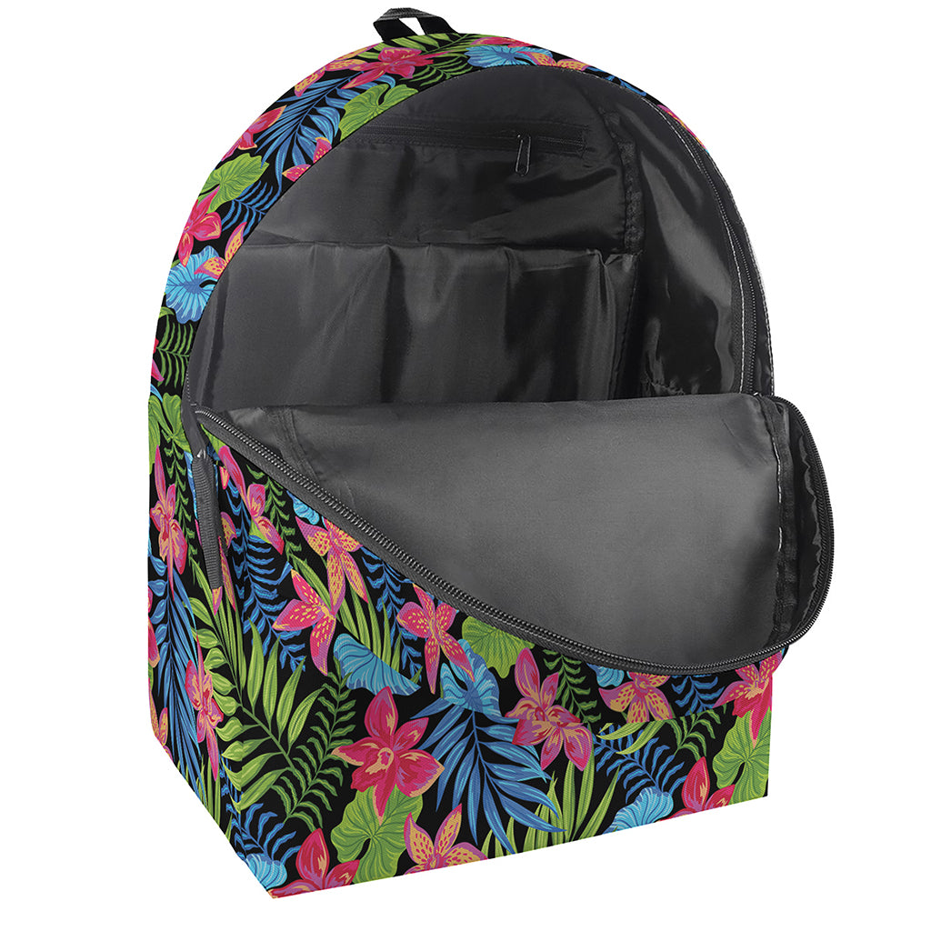 Hawaiian Floral Pattern Print Backpack