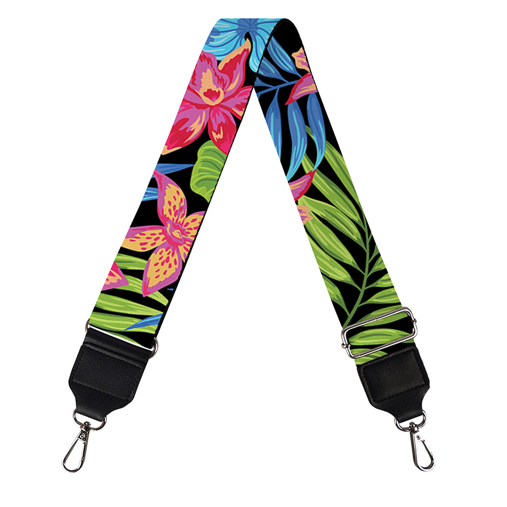 Hawaiian Floral Pattern Print Bag Strap