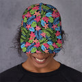Hawaiian Floral Pattern Print Baseball Cap