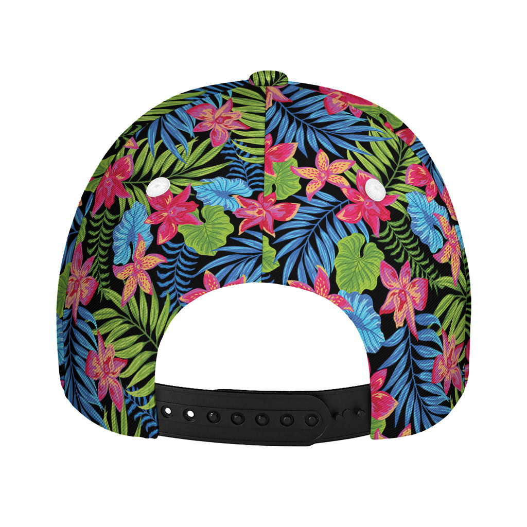 Hawaiian Floral Pattern Print Baseball Cap