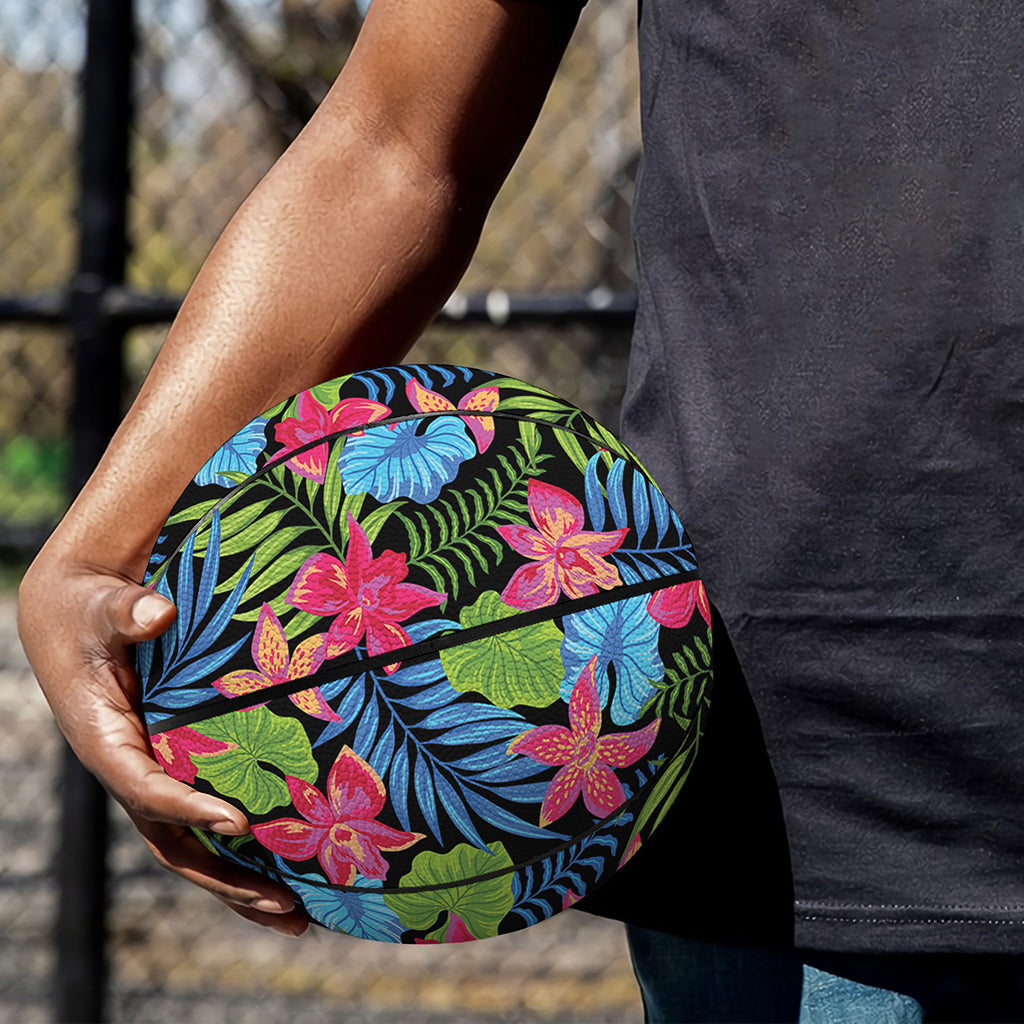 Hawaiian Floral Pattern Print Basketball