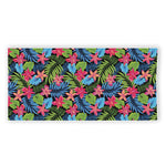 Hawaiian Floral Pattern Print Beach Towel