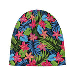 Hawaiian Floral Pattern Print Beanie