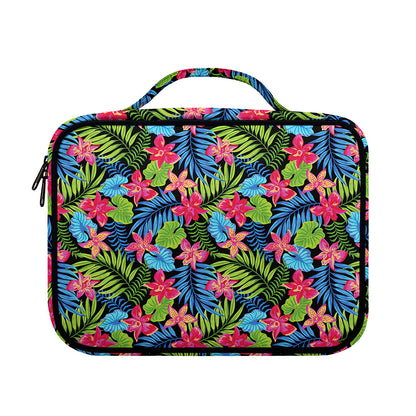 Hawaiian Floral Pattern Print Briefcase Bible Bag