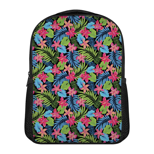 Hawaiian Floral Pattern Print Casual Backpack