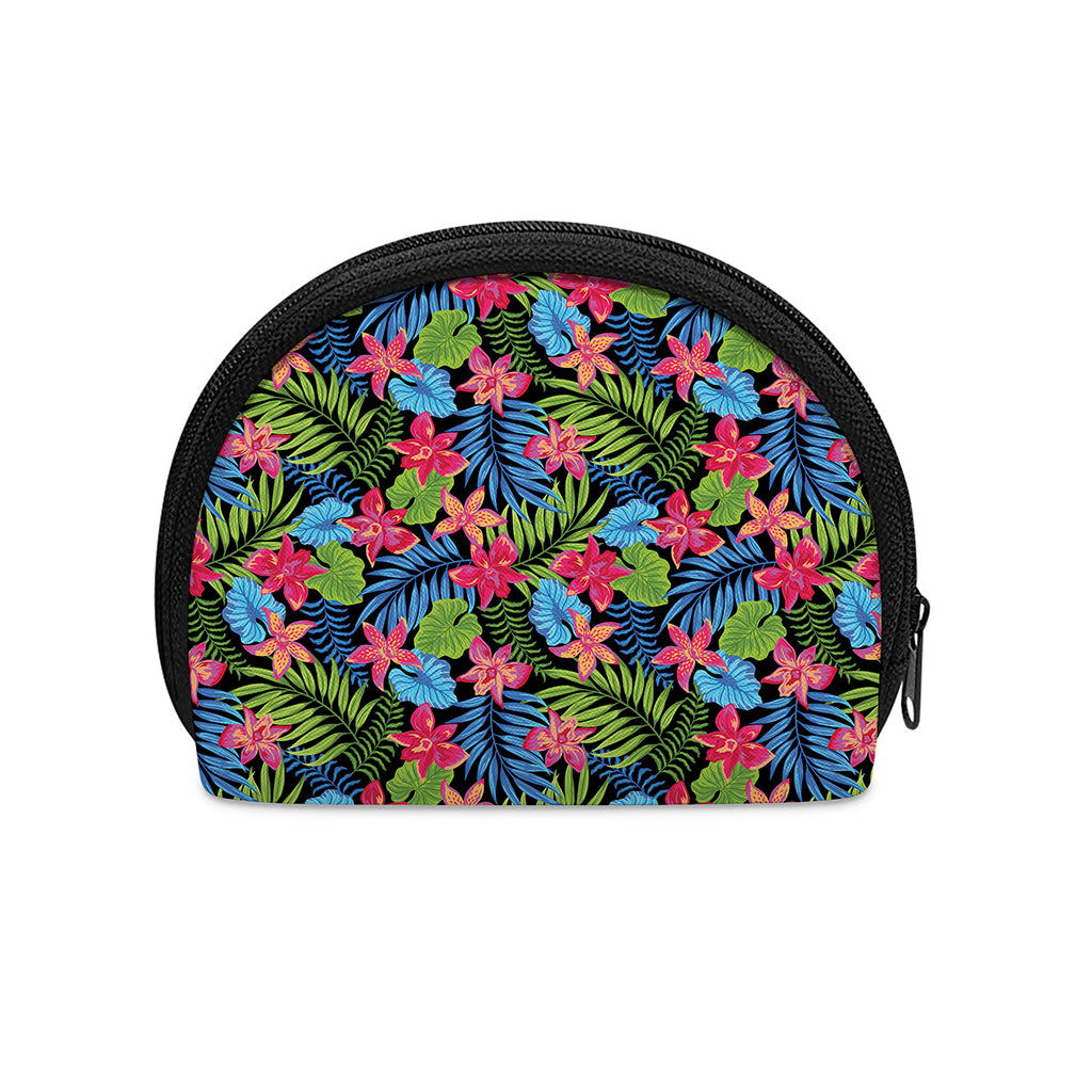 Hawaiian Floral Pattern Print Coin Purse