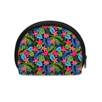 Hawaiian Floral Pattern Print Coin Purse