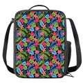 Hawaiian Floral Pattern Print Crossbody Lunch Bag