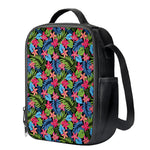 Hawaiian Floral Pattern Print Crossbody Lunch Bag