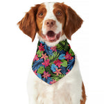 Hawaiian Floral Pattern Print Dog Bandana