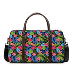 Hawaiian Floral Pattern Print Duffle Bag