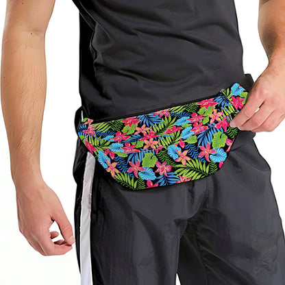 Hawaiian Floral Pattern Print Fanny Pack