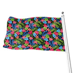 Hawaiian Floral Pattern Print Flag