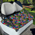 Hawaiian Floral Pattern Print Golf Cart Seat Cover