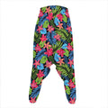 Hawaiian Floral Pattern Print Hammer Pants