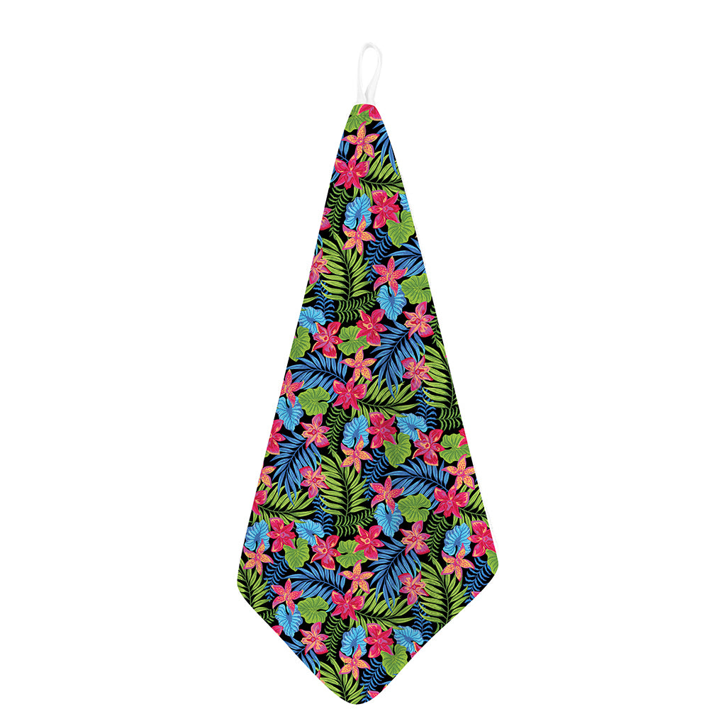 Hawaiian Floral Pattern Print Hand Towel