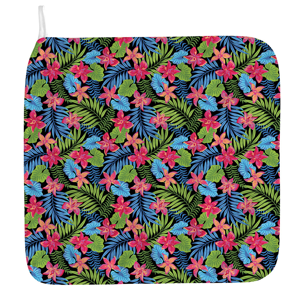 Hawaiian Floral Pattern Print Hand Towel
