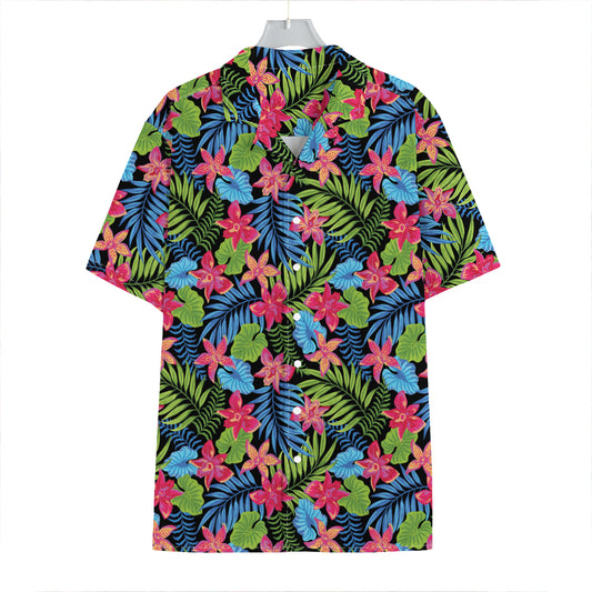 Hawaiian Floral Pattern Print Hawaiian Shirt