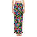 Hawaiian Floral Pattern Print High Slit Maxi Skirt
