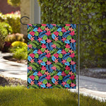 Hawaiian Floral Pattern Print House Flag