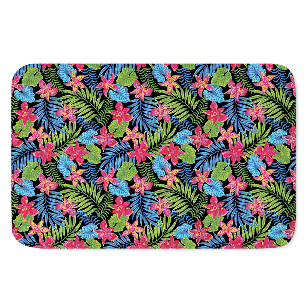 Hawaiian Floral Pattern Print Indoor Door Mat