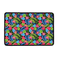 Hawaiian Floral Pattern Print Kitchen Mat