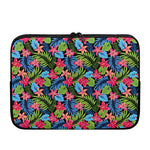 Hawaiian Floral Pattern Print Laptop Sleeve