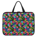 Hawaiian Floral Pattern Print Laptop Sleeve With Handle