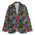 Hawaiian Floral Pattern Print Men's Blazer