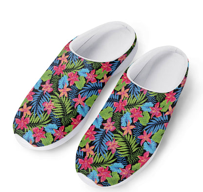 Hawaiian Floral Pattern Print Mesh Casual Shoes