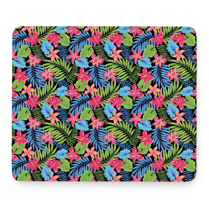 Hawaiian Floral Pattern Print Mouse Pad