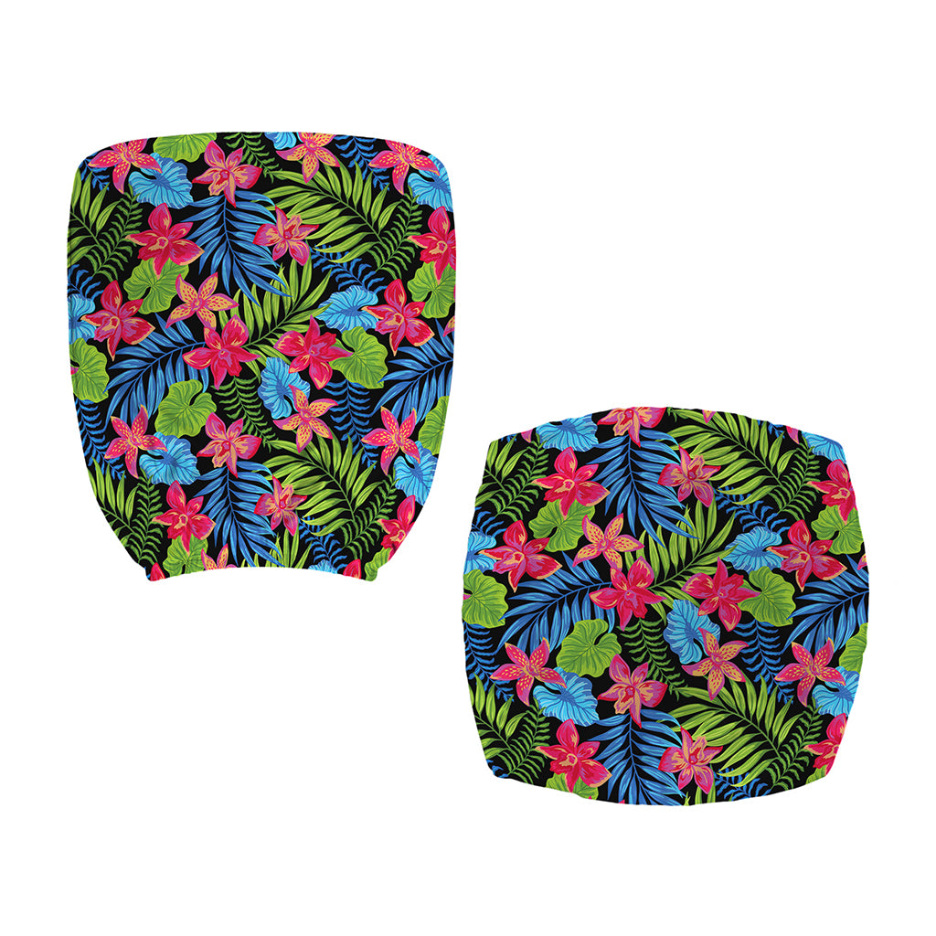 Hawaiian Floral Pattern Print Office Chair Cover