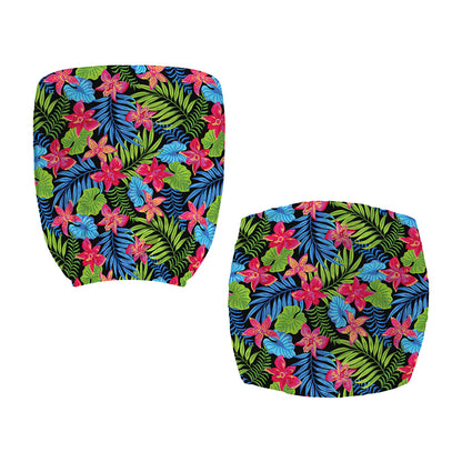 Hawaiian Floral Pattern Print Office Chair Cover