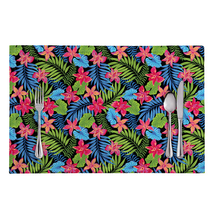 Hawaiian Floral Pattern Print Placemat