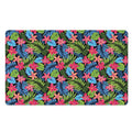 Hawaiian Floral Pattern Print Polyester Doormat