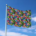 Hawaiian Floral Pattern Print Polyester Flag