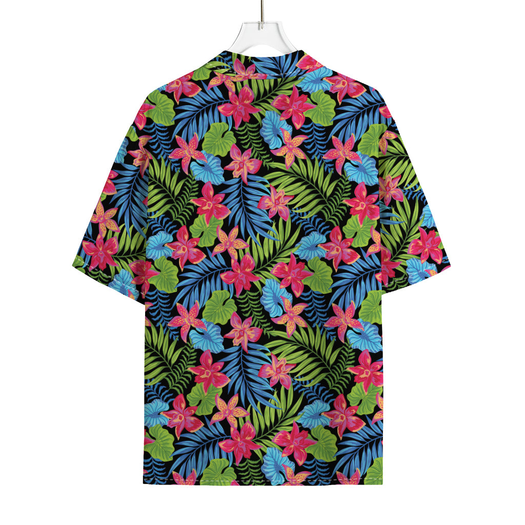 Hawaiian Floral Pattern Print Rayon Hawaiian Shirt