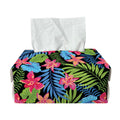 Hawaiian Floral Pattern Print Rectangle Tissue Box Cover