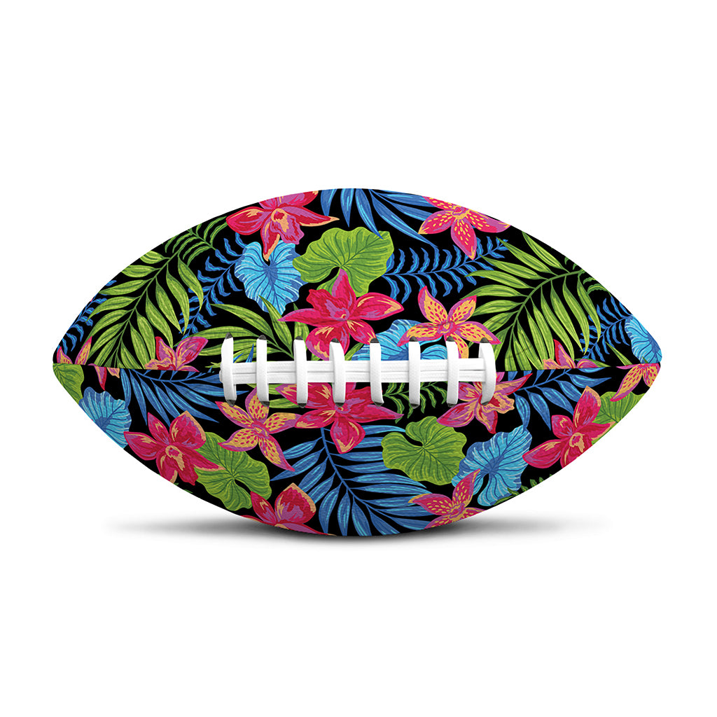 Hawaiian Floral Pattern Print Rugby Ball