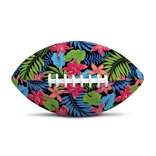 Hawaiian Floral Pattern Print Rugby Ball